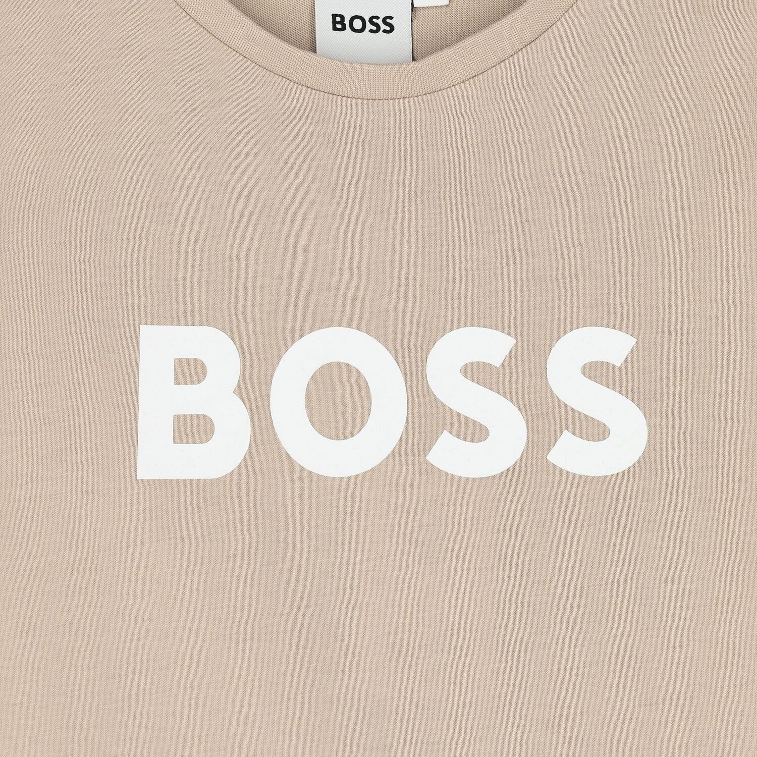 Boys Beige Logo T-Shirt, 1, hi-res image number null