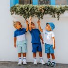 Boys White & Blue Logo T-Shirt, 1, hi-res