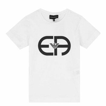 Boys White Logo T-Shirt