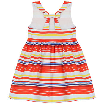 Girls Red Stripe Dress