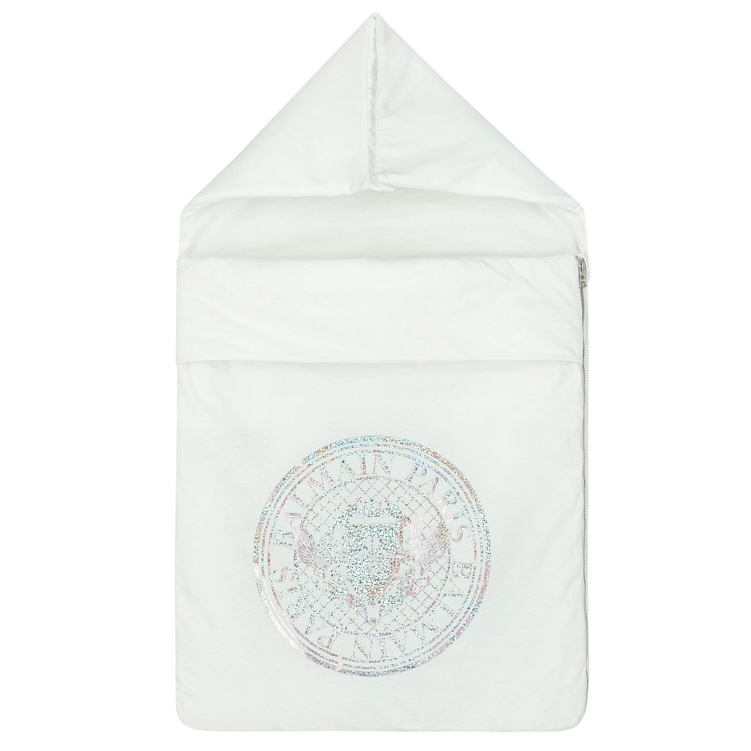 مدس بالشعار باللون الابيض, 1, hi-res