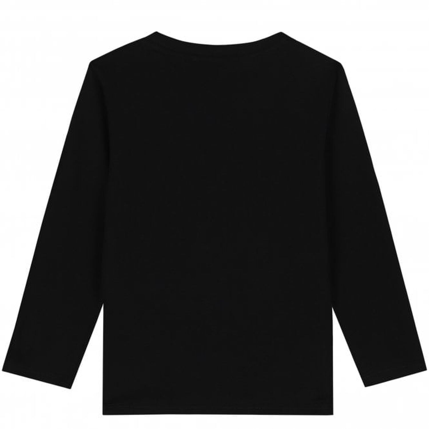 Boys Black Logo Top, 1, hi-res