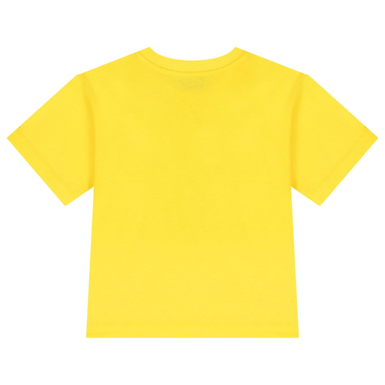 طقم شورت اولاد بالشعار بطبعه تيدى بير باللون الاصفر والابيض, 1, hi-res