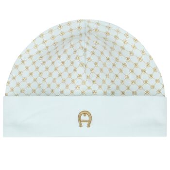 Baby Boys Blue & Gold Logo Hat