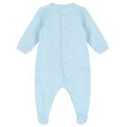 Blue Teddy Bear Logo Babygrow, 2, hi-res
