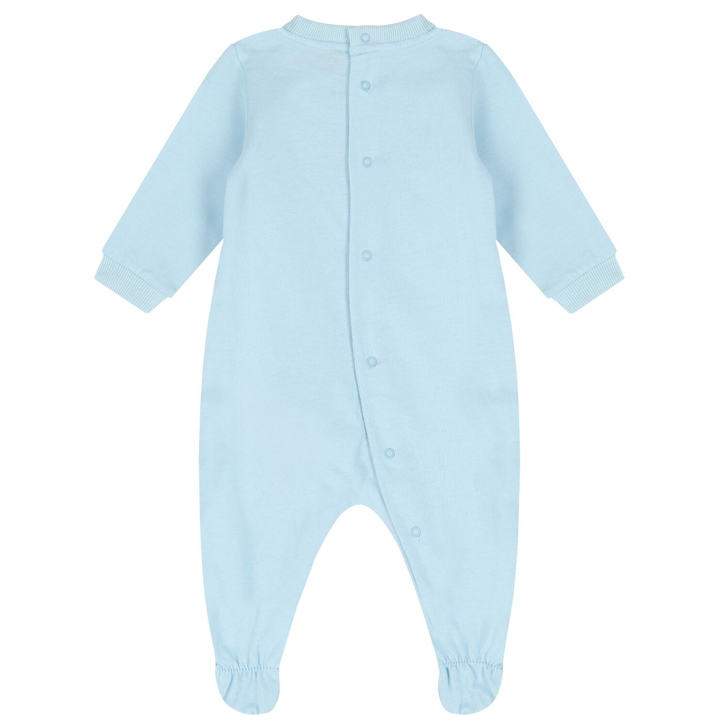 Blue Teddy Bear Logo Babygrow, 2, hi-res