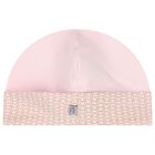 Baby Girls Pink Logo Babygrow & Hat Gift Set, 1, hi-res