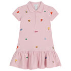 Baby Girls Pink Polo Dress Set, 1, hi-res