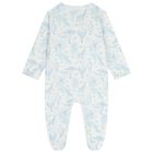 Baby Boys White & Blue Africa Babygrow Gift Set, 1, hi-res