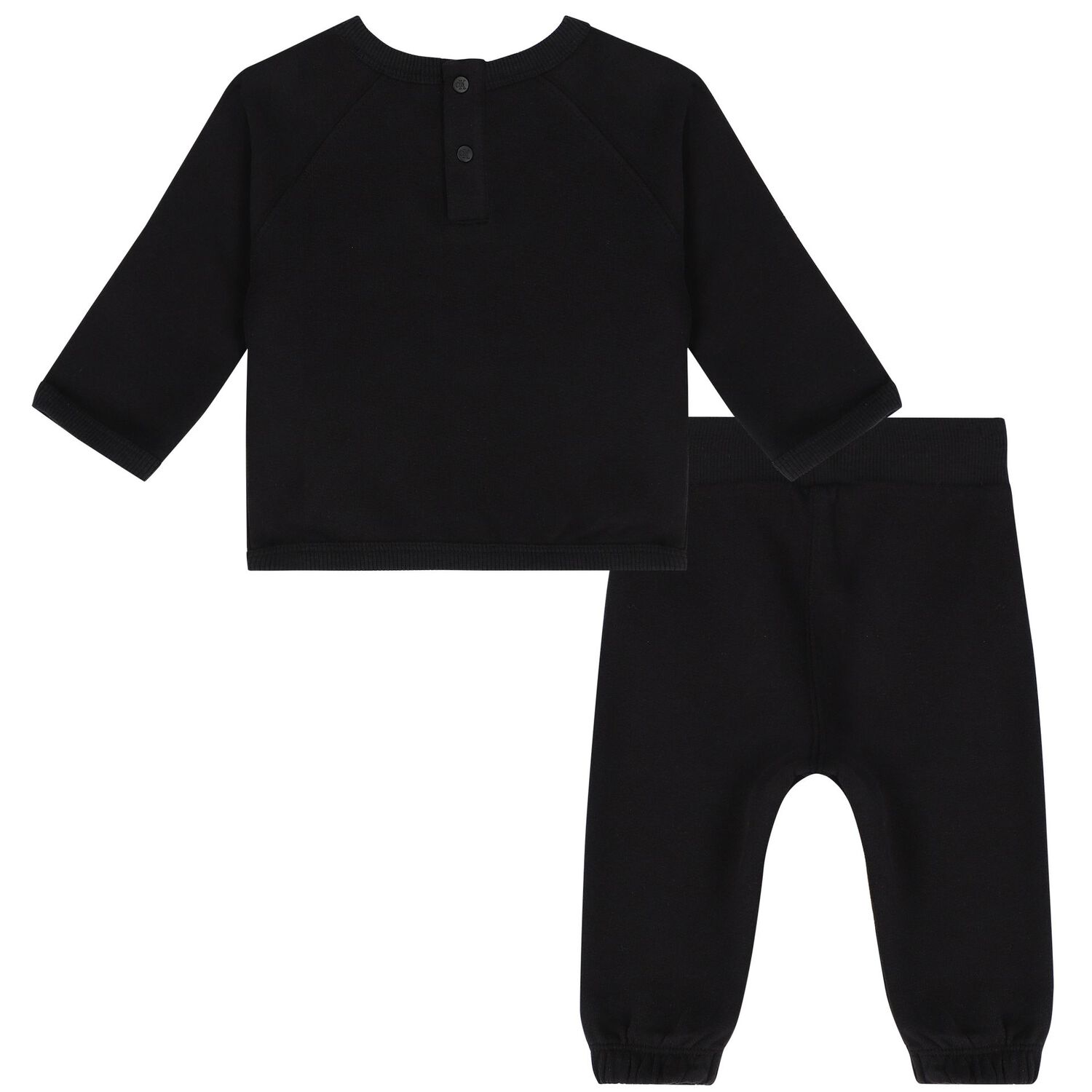 Baby Boys Black Logo Tracksuit, 1, hi-res