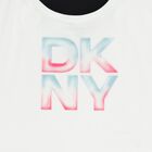 تيشيرت بنات بالشعار باللون الابيض , 1, hi-res