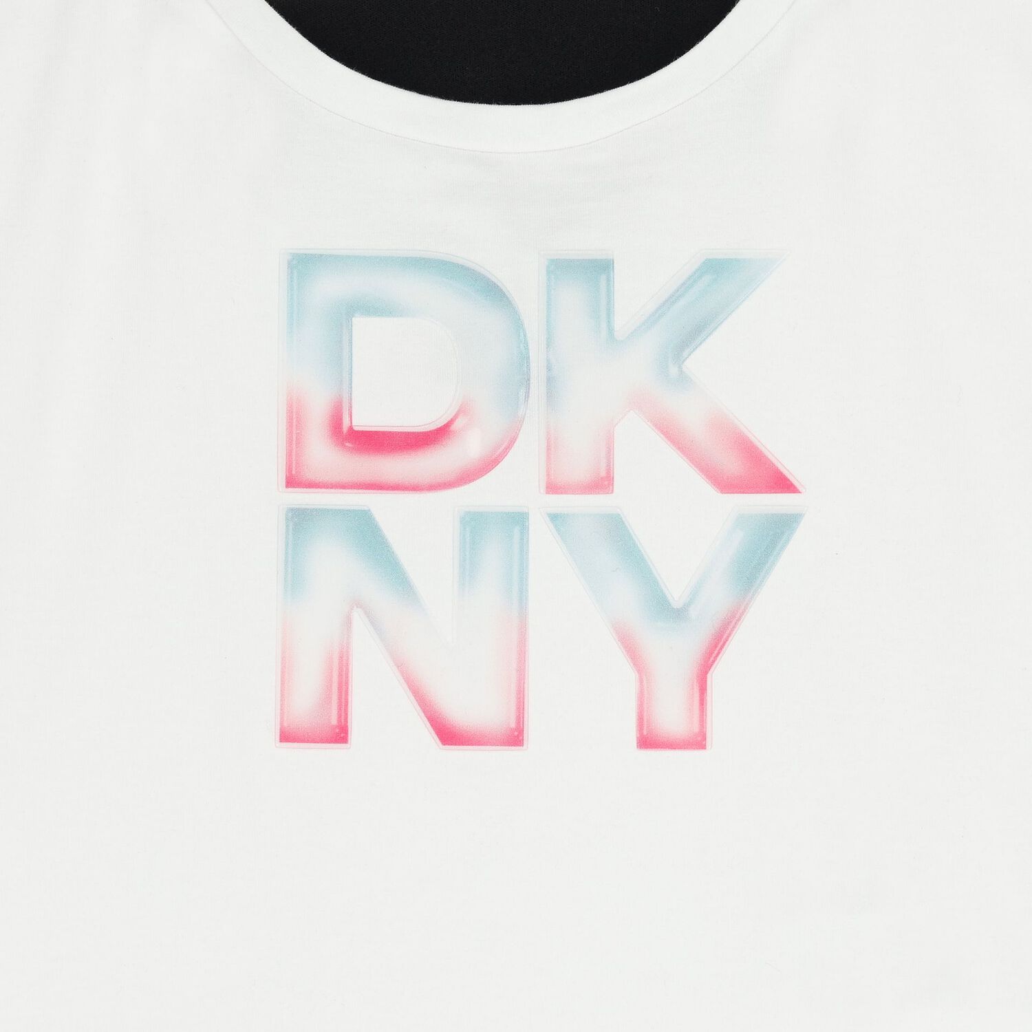 تيشيرت بنات بالشعار باللون الابيض , 1, hi-res