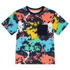 Boys Multi-Coloured Abstract T-Shirt, 1, hi-res