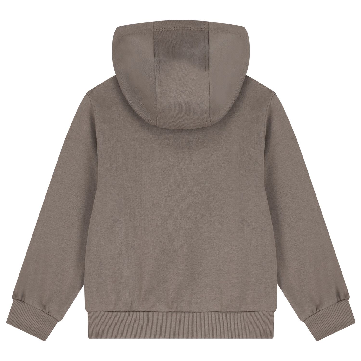 Girls Beige Logo Hooded Top, 1, hi-res