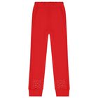 طقم بدلة بنات رياضية مكشكشة  باللون الأبيض والأحمر , 1, hi-res