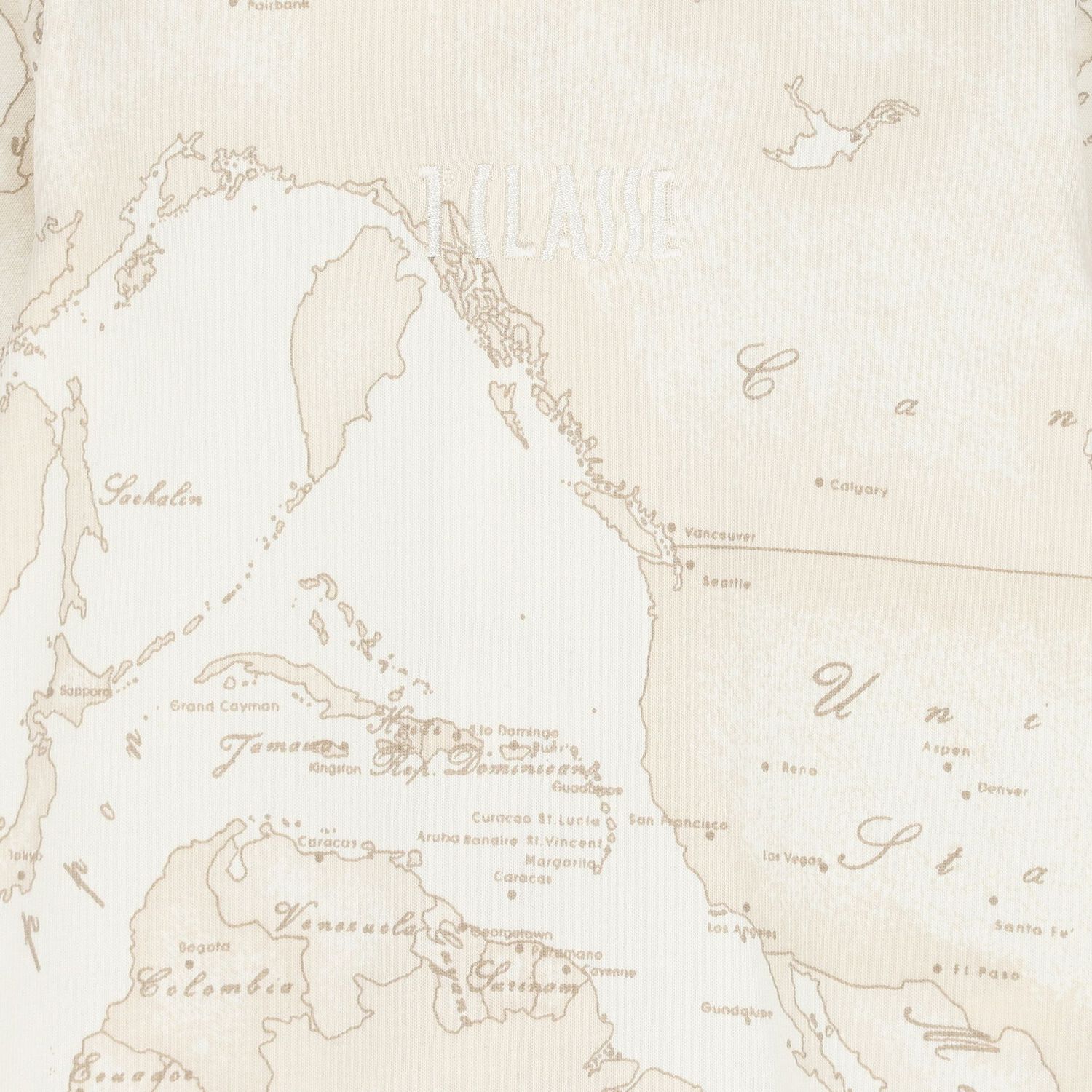 طقم هدايا أفرول بطبعة خريطة باللون العاجي  والبيج للأطفال , 4, hi-res image number null