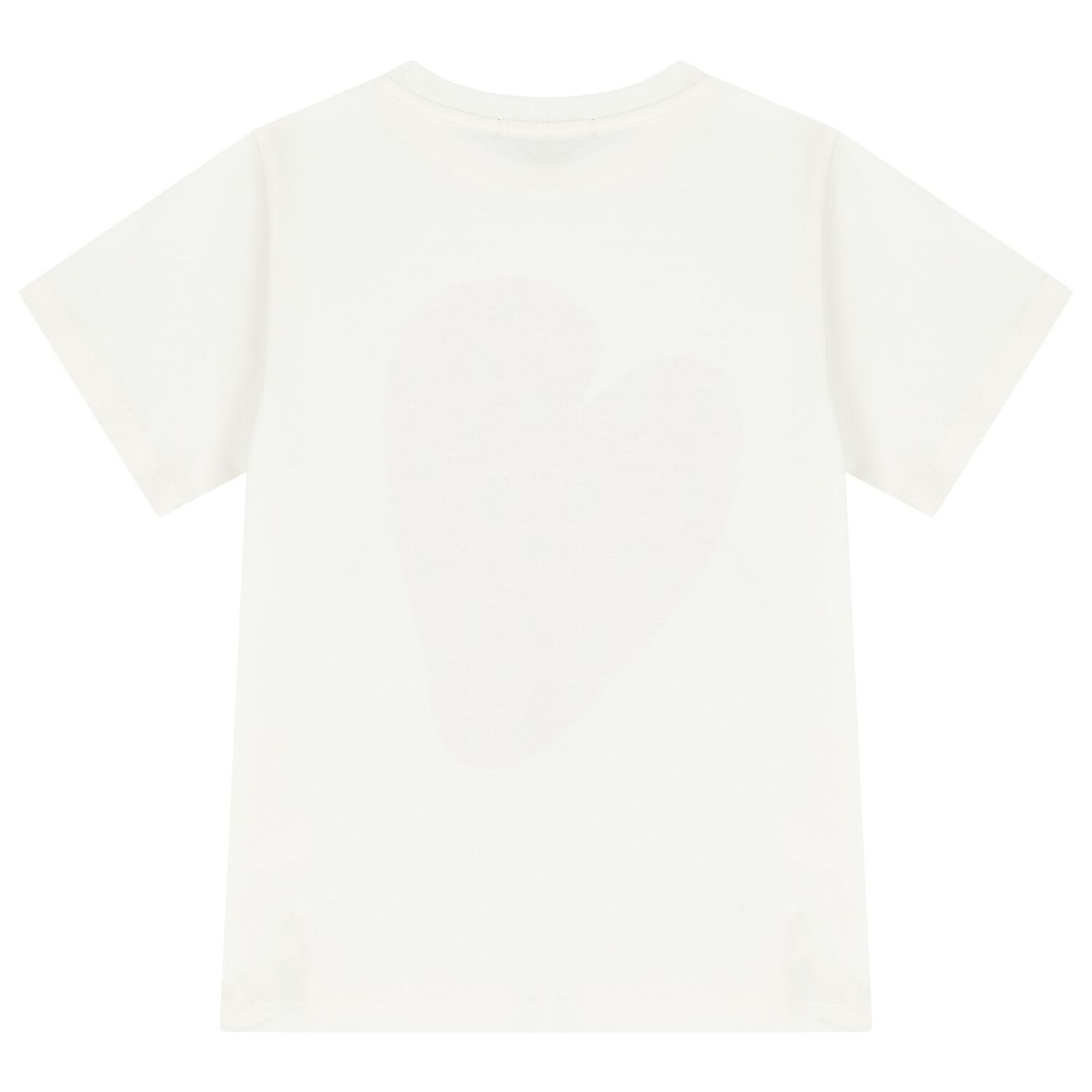 تي شيرت بنات بالشعار  باللون العاجي, 1, hi-res