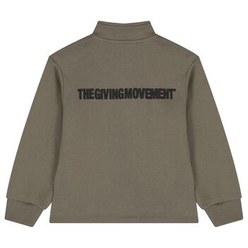 توب بسحاب بالشعار باللون البيج