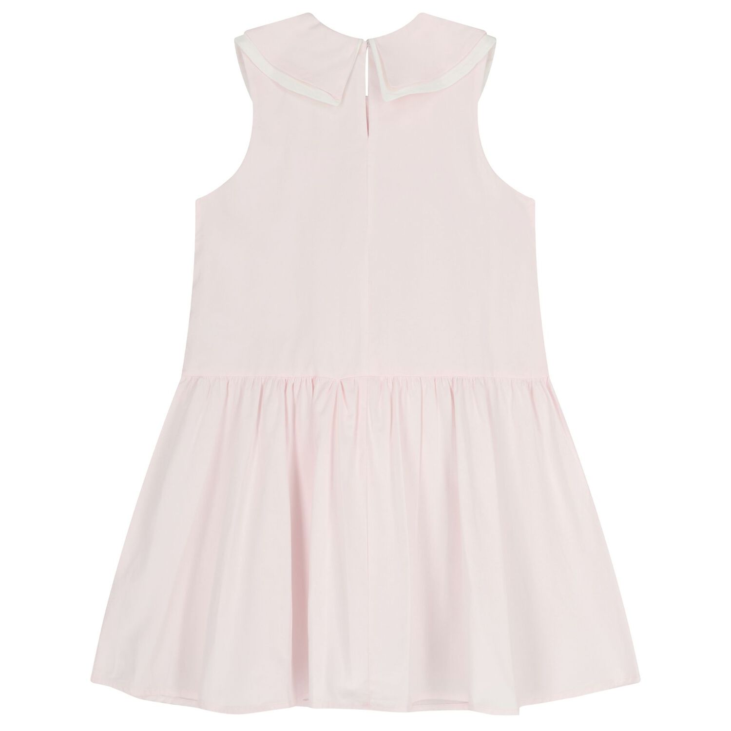 طقم فستان بفيونة و ربطة راس بنات باللون الوردي, 1, hi-res