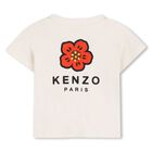 Younger Girls Pink & Ivory Boke Flower Tracksuit Set, 1, hi-res