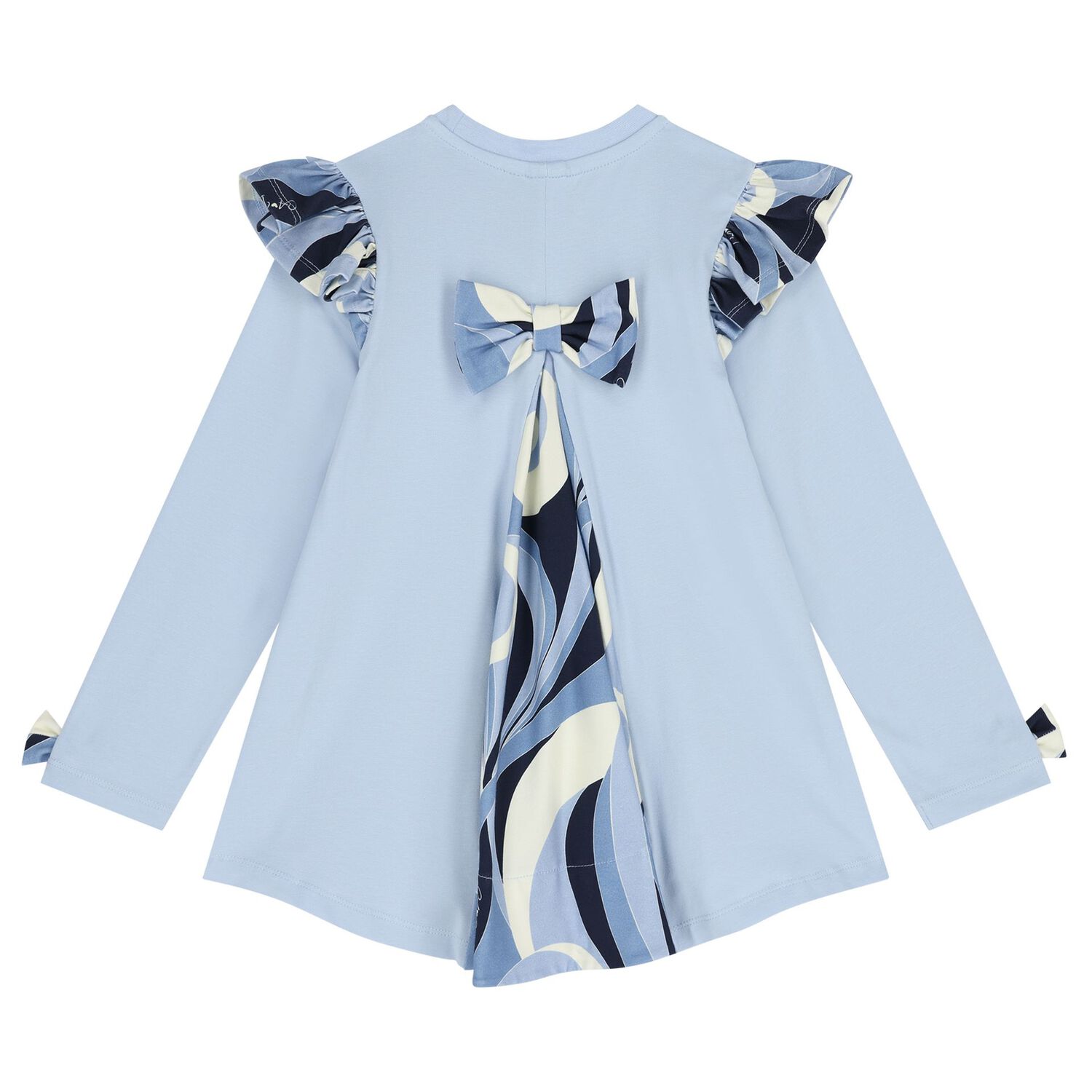 Girls Blue Logo Swirl Leggings Set, 1, hi-res