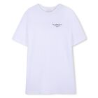 فستان تي شيرت بالشعار باللون الابيض للبنات, 2, hi-res