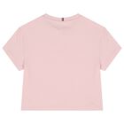 Girls Pink Snoopy Logo T-Shirt, 2, hi-res