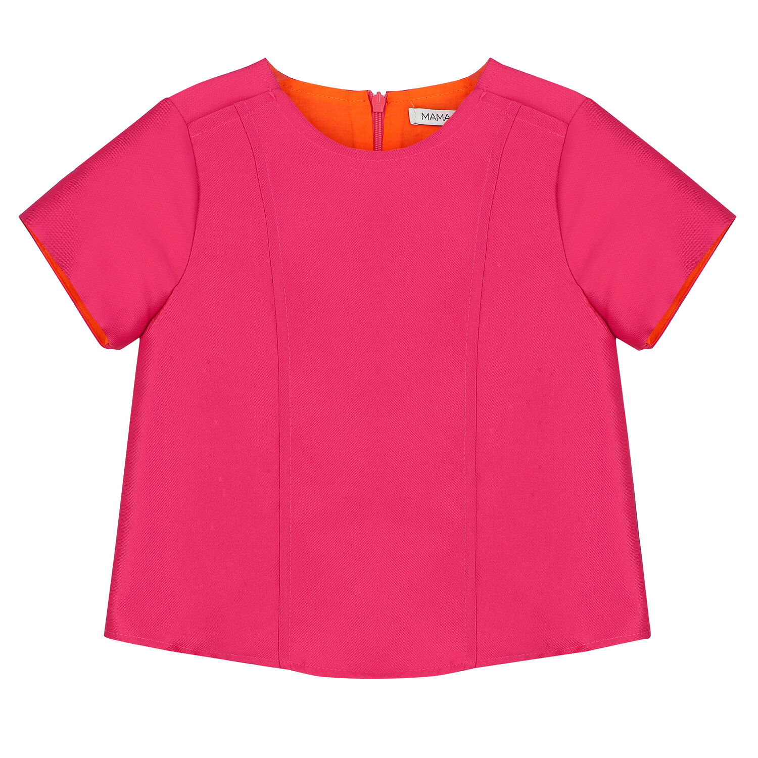 طقم تنورة أورجانزا باللون الوردي للبنات, 1, hi-res