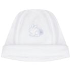 Baby Boys White Rabbit Hat, 1, hi-res
