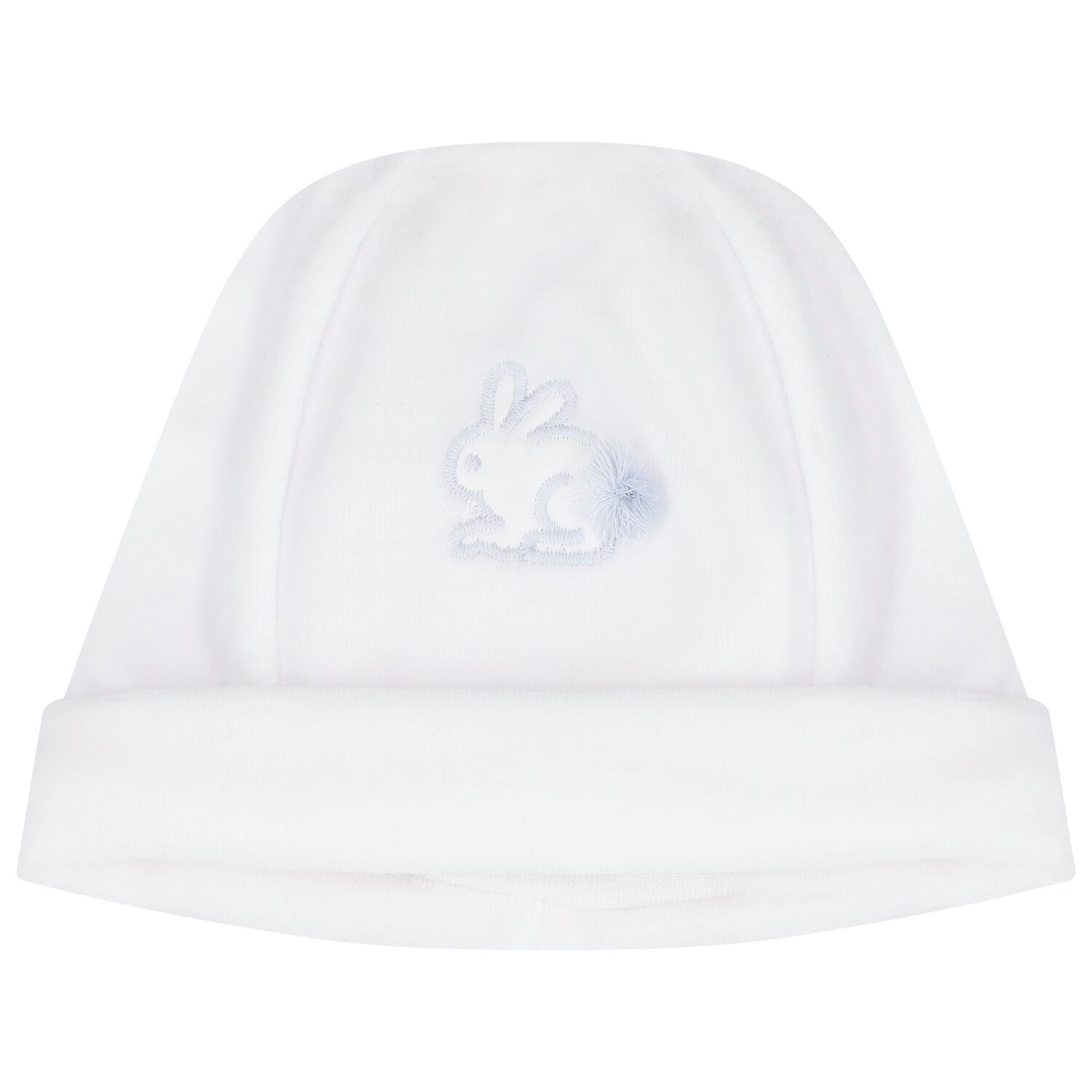 Baby Boys White Rabbit Hat, 1, hi-res