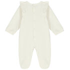 Baby Girls Ivory Logo Babygrow, 2, hi-res