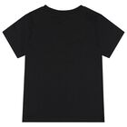 Boys Black Logo T-Shirt, 2, hi-res
