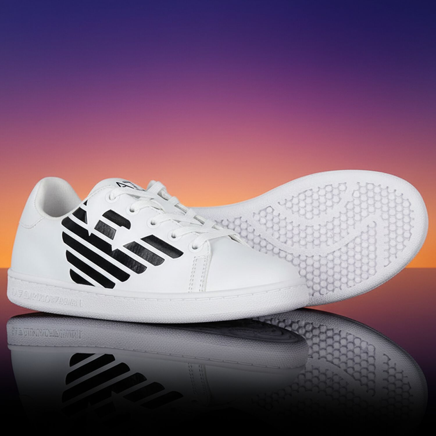 White Logo Trainers, 2, hi-res