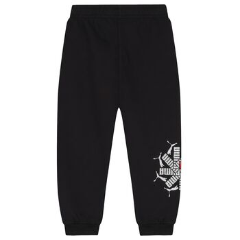 Boys Black Logo Joggers