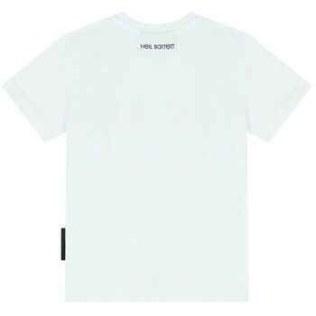 Boys White Thunderbolt T-Shirt
