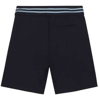 Boys Navy Logo Shorts