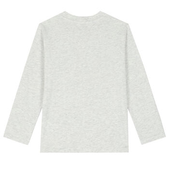 Boys Grey Elephant Logo T-Shirt
