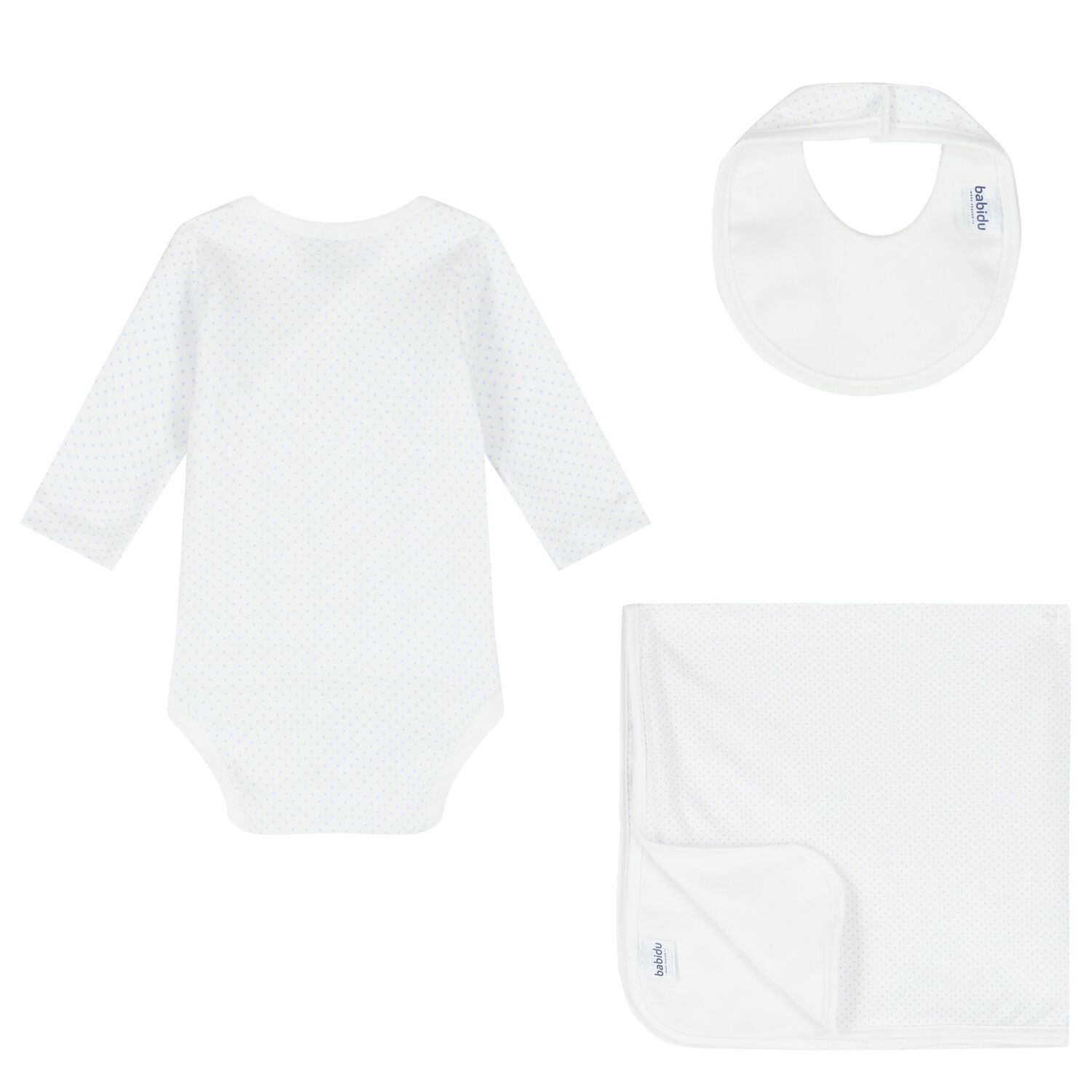 Boys White & Blue Dots Baby Gift Set, 1, hi-res image number null