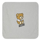 Grey Teddy Bear Logo Baby Blanket, 2, hi-res