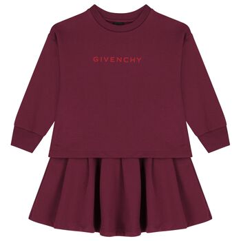 Girls Red Logo Dress