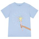 Girls Blue Magic Wand T-Shirt, 1, hi-res