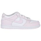 Girls White & Pink Dunk Low Trainers, 5, hi-res
