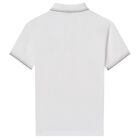 Boys White  Polo Shirt, 1, hi-res
