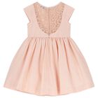 Girls Pink Flower Dress, 1, hi-res