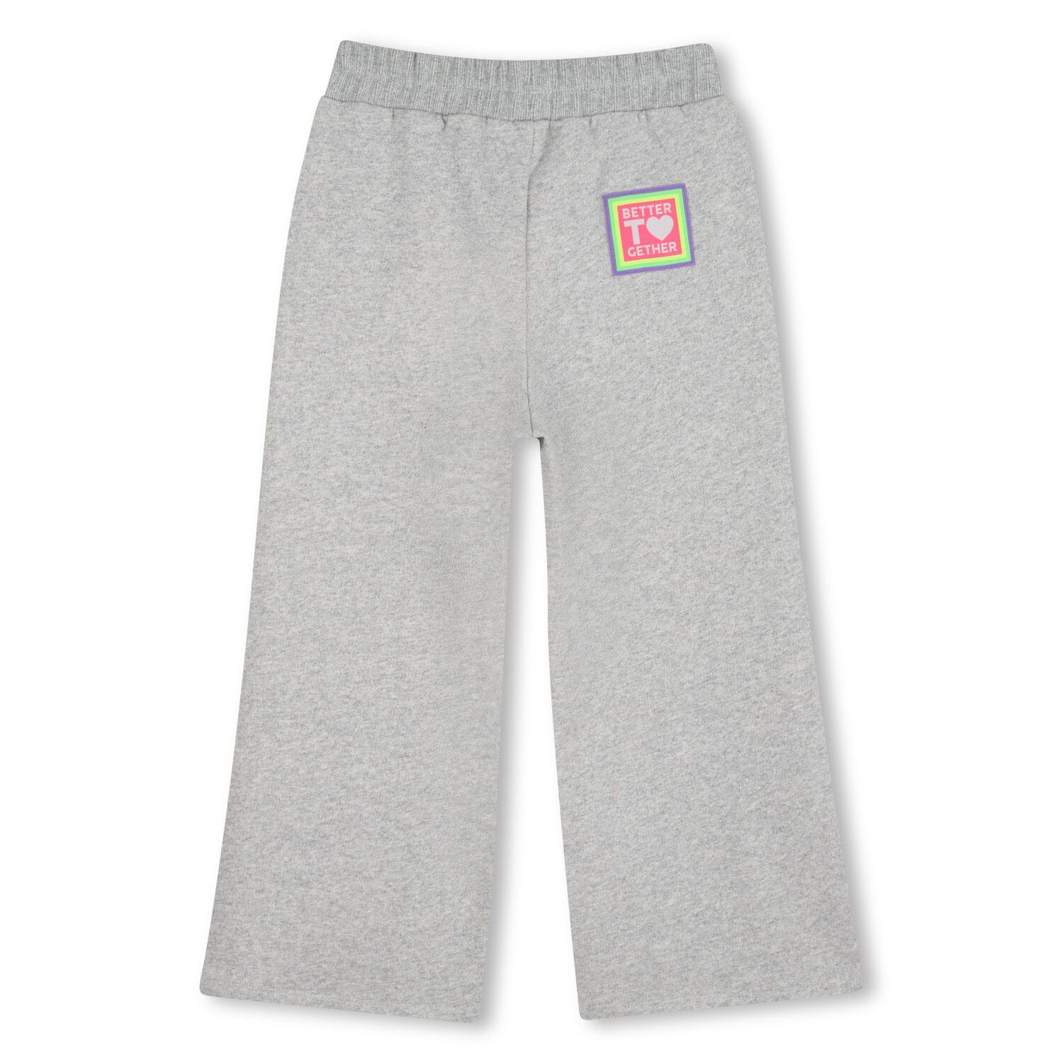 Girls Grey Wide Leg Joggers, 1, hi-res