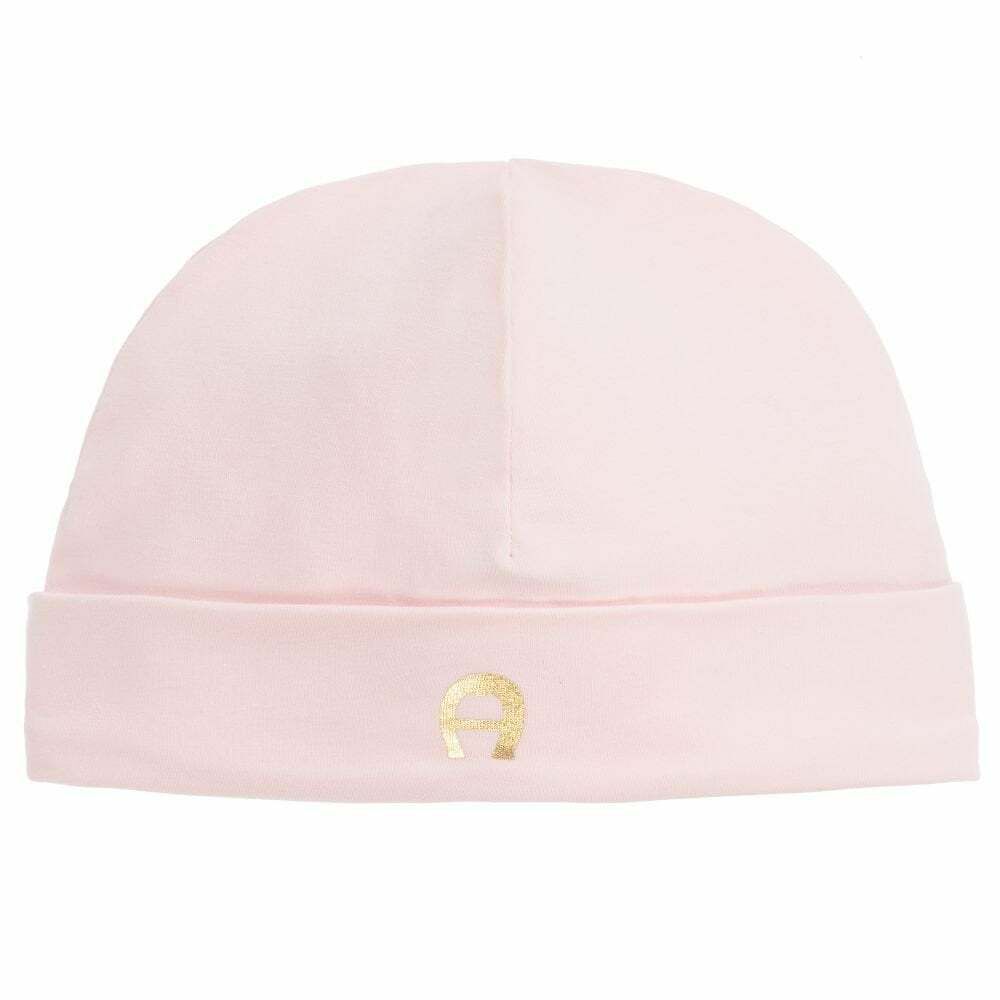 Aigner Baby Girls Pink Logo Hat Junior Couture UAE