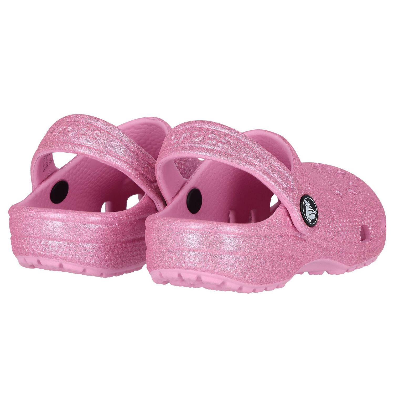 Girls Pink Glitter Classic Clogs Sandals, 2, hi-res image number null