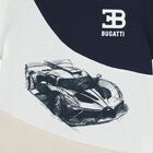 تيشيرت اولاد بالشعار باللون الكحلى والابيض والبيج , 1, hi-res