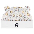 White Teddy Bear Baby Hat, 1, hi-res