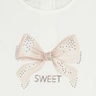 Girls Ivory & Beige Bow Skirt Set, 1, hi-res